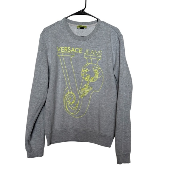 Versace Jeans Grey Pull Over Sweatshirt - Picture 1 of 11